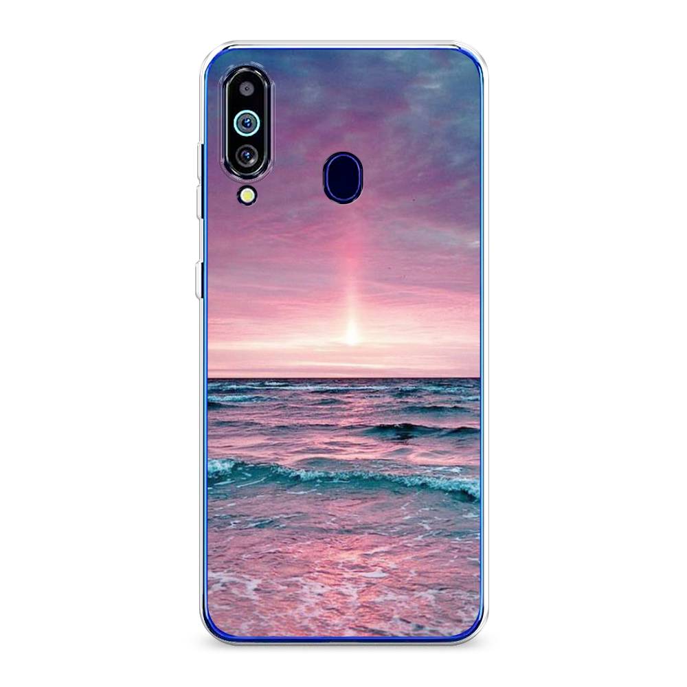 

Чехол на Samsung Galaxy M40 "Восход 3", Розовый;голубой, 28750-2