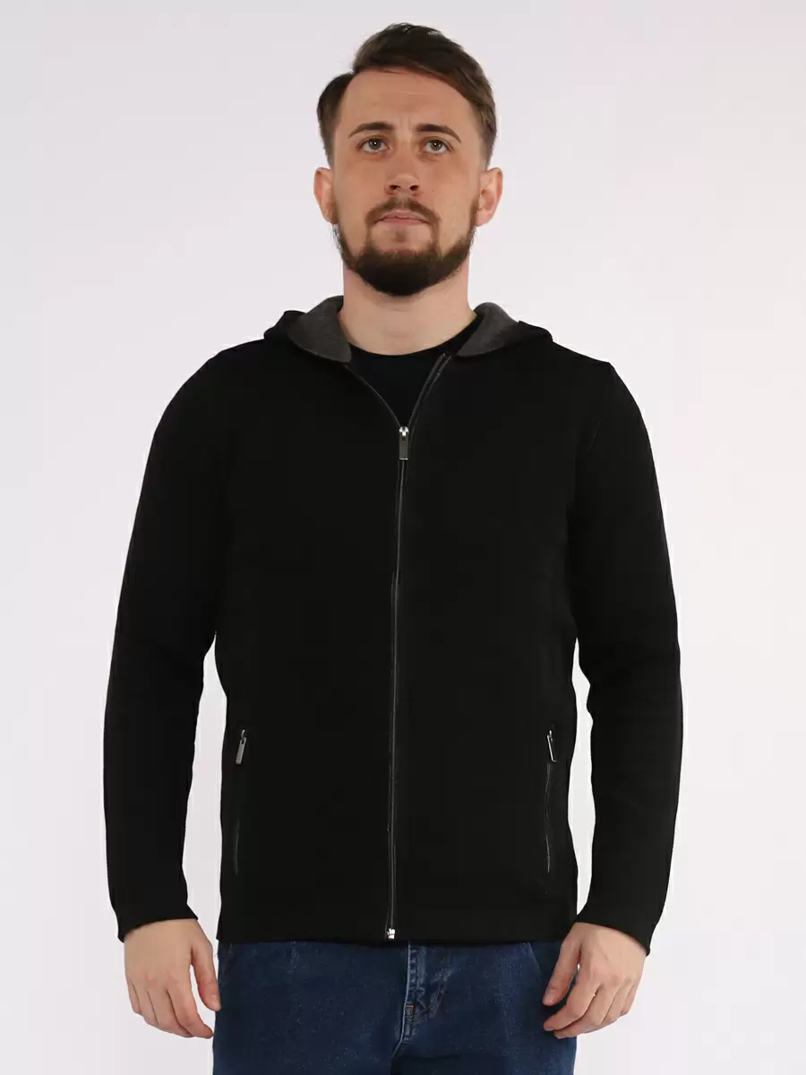 

Толстовка мужская MCL 33576 SIYAH черная 2XL, Черный, SQ71253
