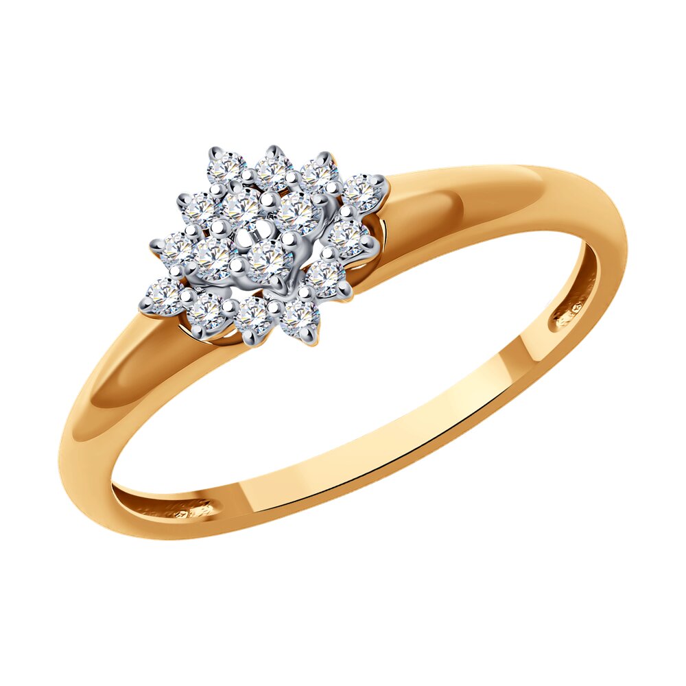 

Кольцо из золота р.  SOKOLOV Diamonds 1012592, бриллиант, 1012592