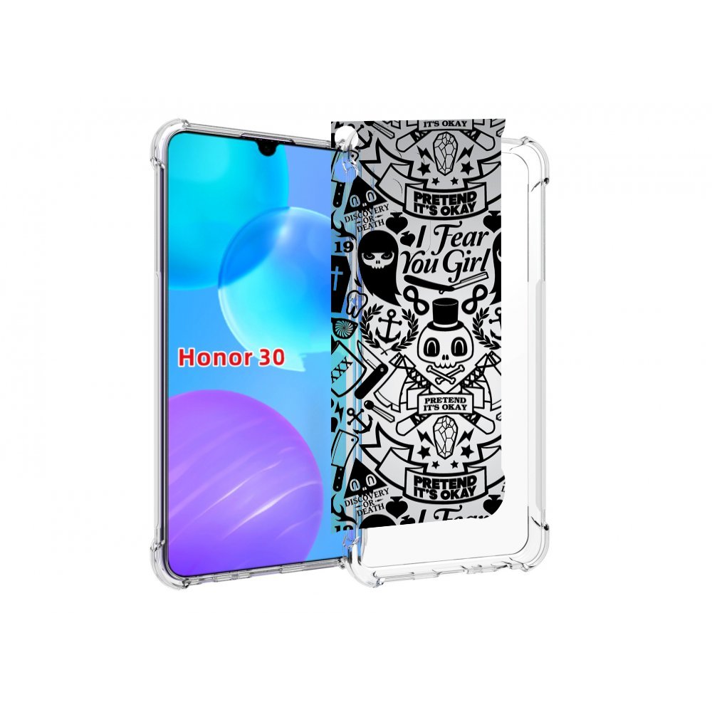 

Чехол MyPads готический-принт для Huawei Honor 30 Lite, Tocco
