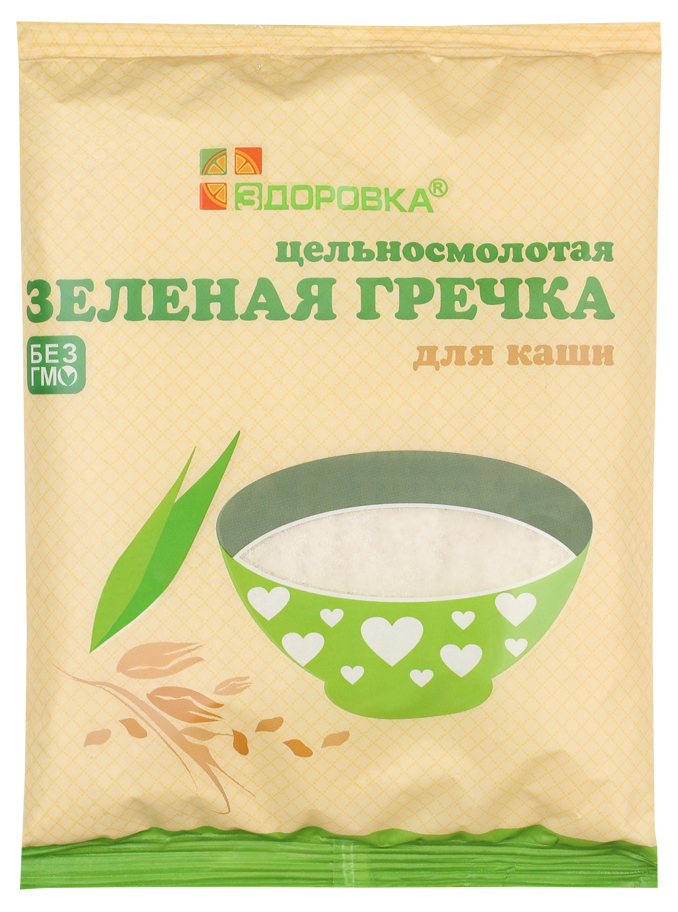 

Крупа гречневая Здоровка зеленая цельносмолотая 280 г