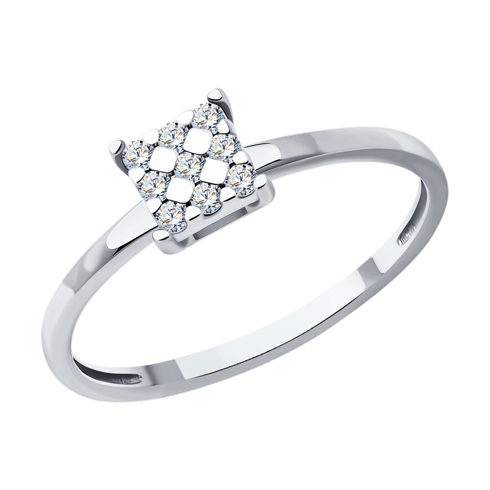 

Кольцо из золота р.  SOKOLOV Diamonds 1012593-3, бриллиант, 1012593-3