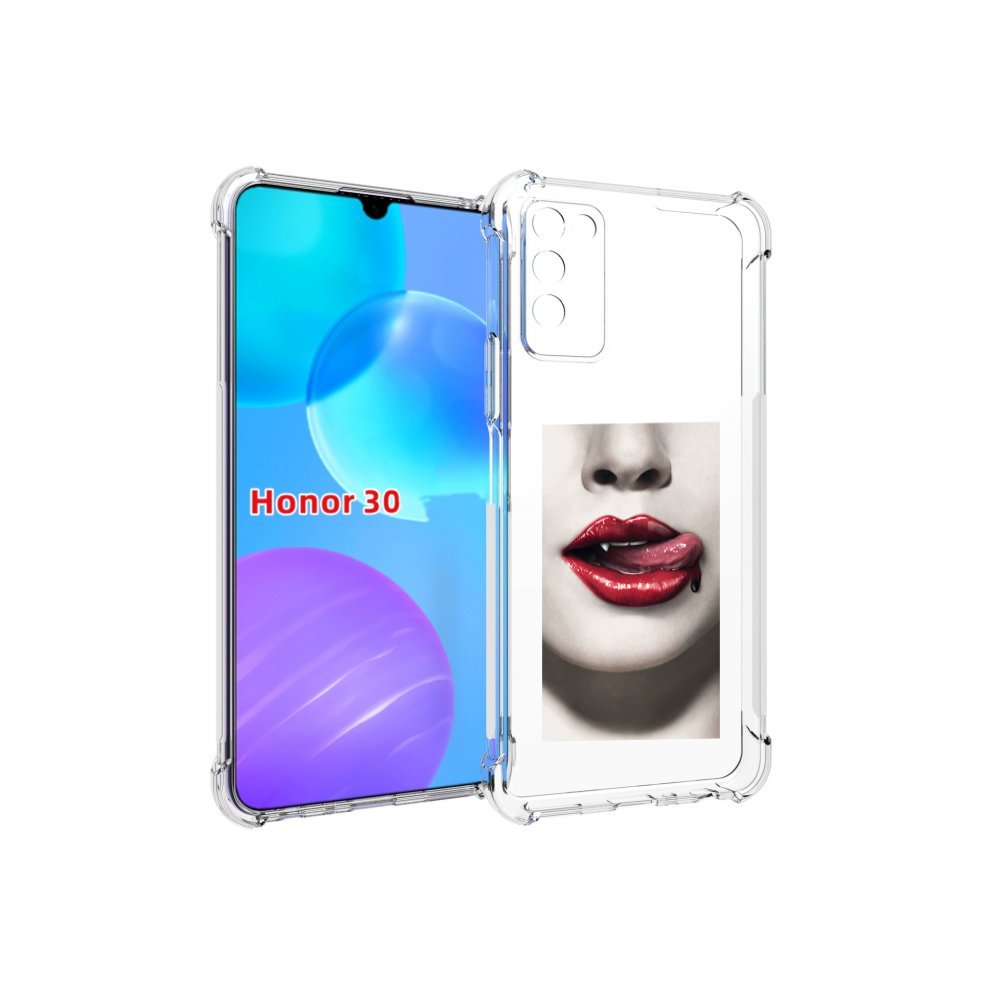 

Чехол MyPads губы-вампирши для Huawei Honor 30 Lite, Tocco