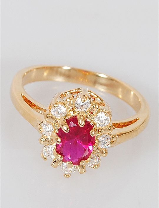 

Кольцо из бижутерного сплава р.  Lotus Jewelry 39R-39Rc, корунд/циркон, 39R-39Rc
