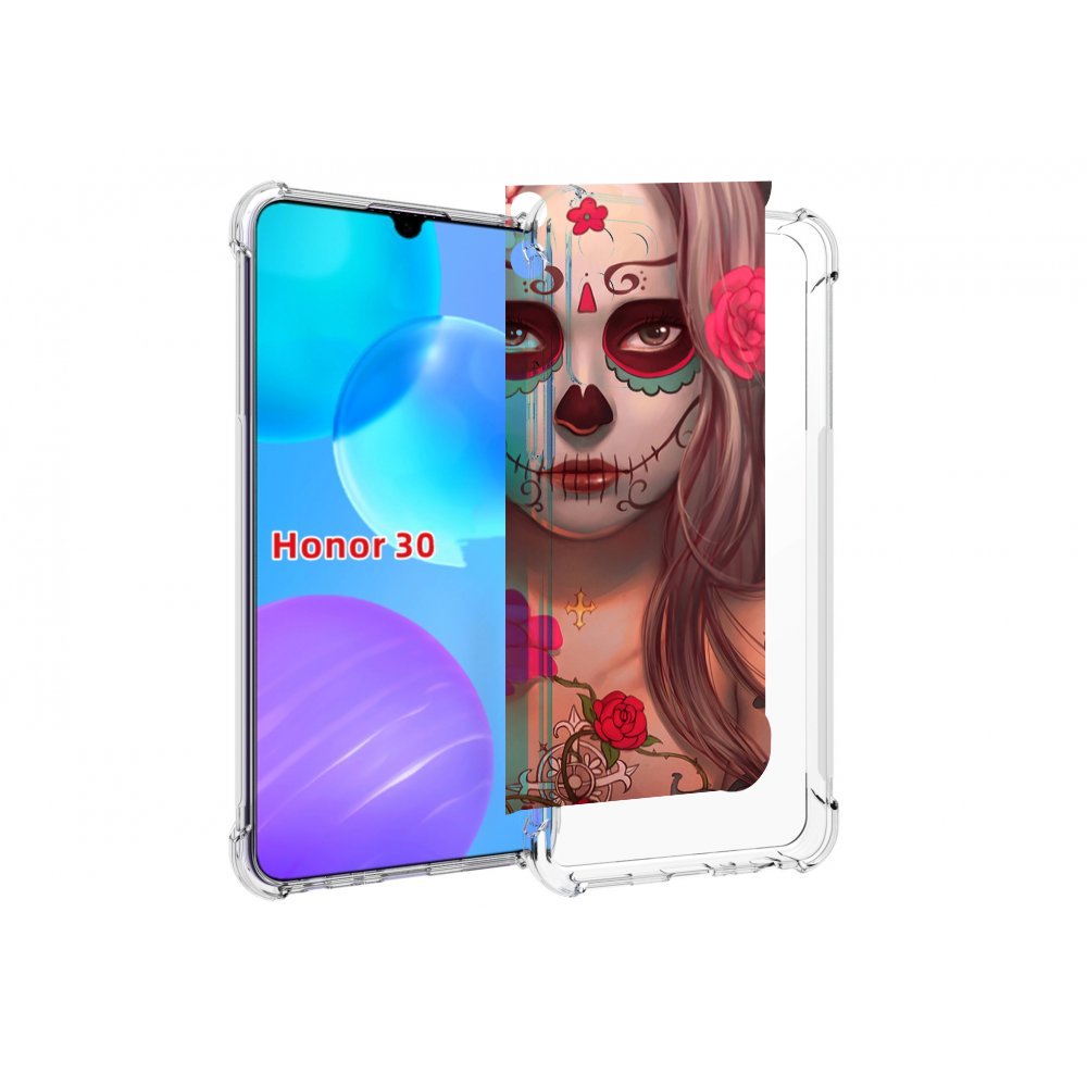 

Чехол MyPads девочка в рисунках для Huawei Honor 30 Lite, Tocco