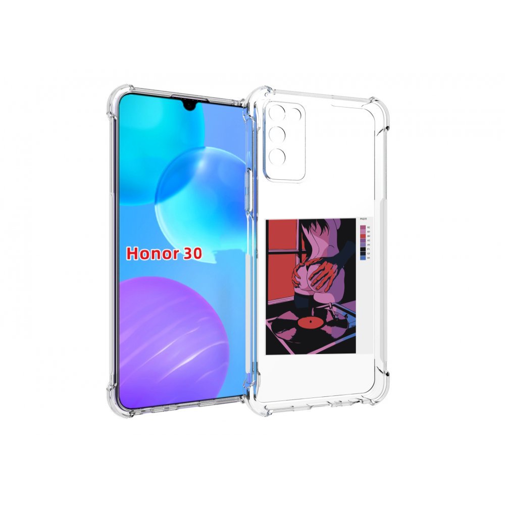 

Чехол MyPads девушка красивая сзади женский для Huawei Honor 30 Lite, Tocco