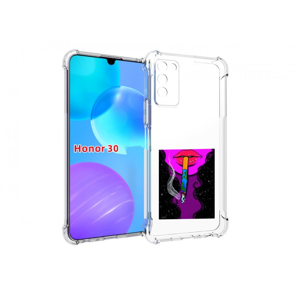 

Чехол MyPads девушка курит землю женский для Huawei Honor 30 Lite, Tocco