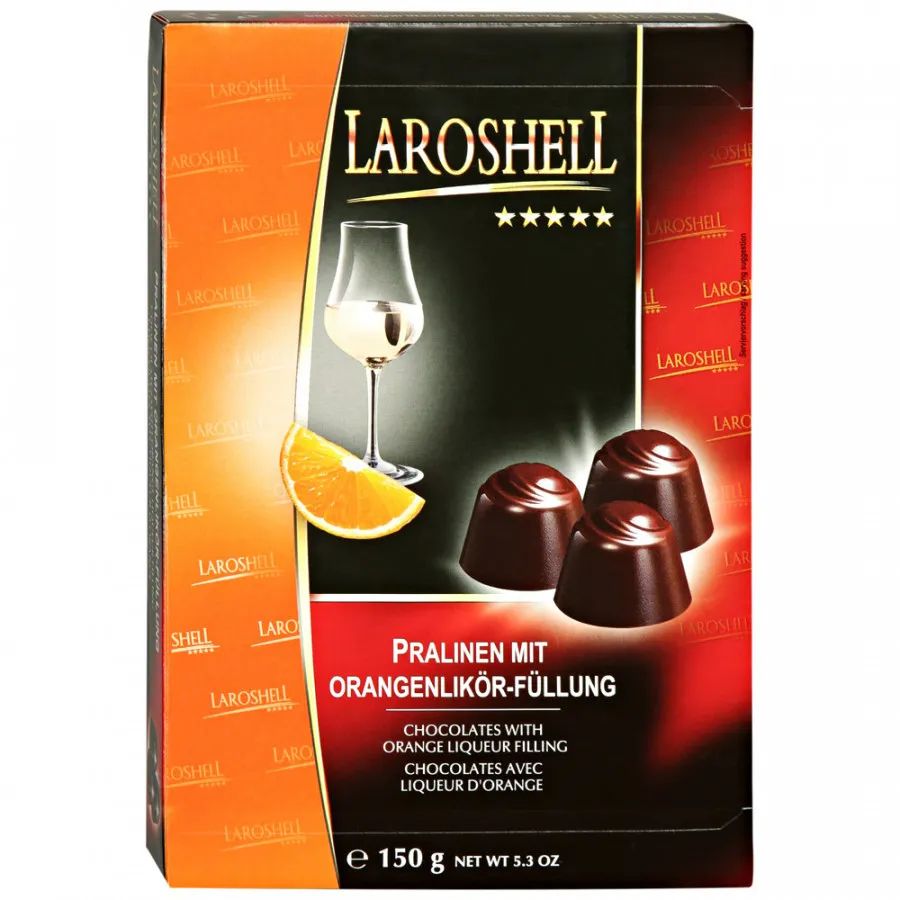 Шоколадные конфеты Laroshell с начинкой апельсиновый ликер 150 г