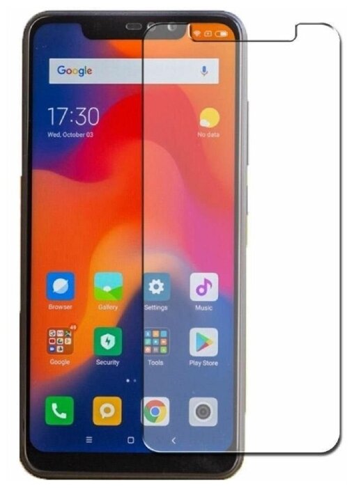 

Защитное стекло (без рамки) Full Glue для Xiaomi Redmi Note 6 Pro, прозрачное