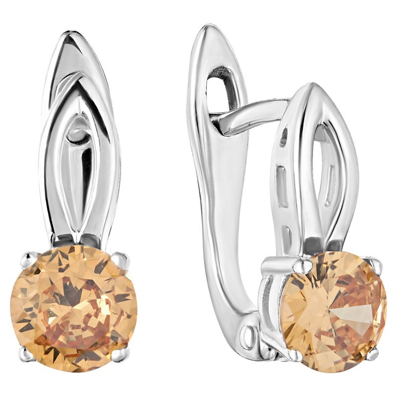 

Серьги из серебра с кристаллом ювелирным LAZURIT-ONLINE 8243PD, 8243PD
