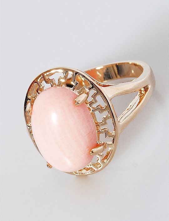 

Кольцо из бижутерного сплава р. 19 Lotus Jewelry 897R-07co, коралл, 897R-07co