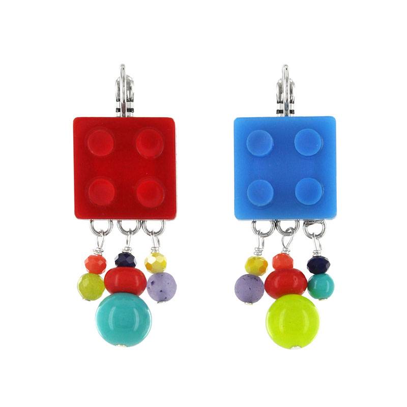 

Серьги из бижутерного сплава со смолой/деревом TARATATA TT-H18-16704-10M, TT-H18-16704-10M