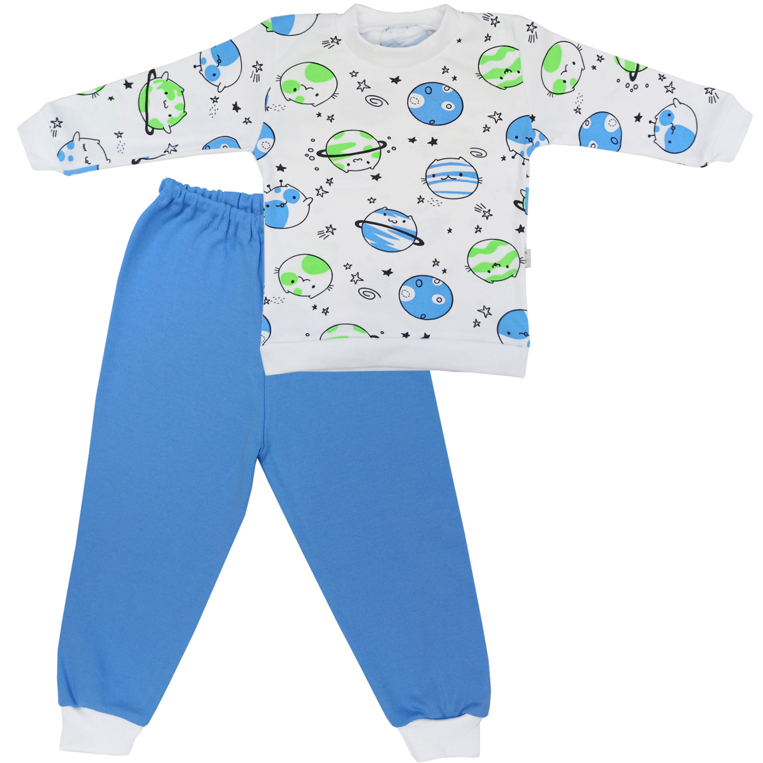 

Комплект для мальчика Папитто "Планетки" (кофточка/штанишки, размер 30, рост 104 см), 33-5872-2