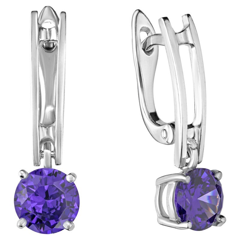 

Серьги из серебра с кристаллом ювелирным LAZURIT-ONLINE 8244NP, 8244NP