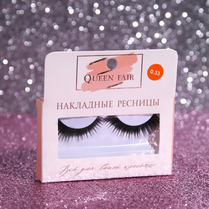 

Ресницы накладные Queen Fair Кошачий глаз, без клея, цвет чёрный, 4шт., Черный