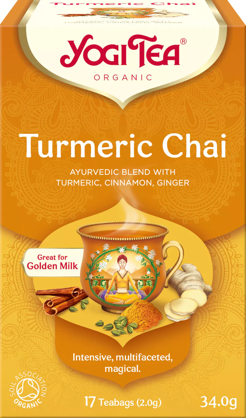 Чай в пакетиках Yogi Tea Turmeric Chai Куркума, корица, имбирь, 17 пакетиков