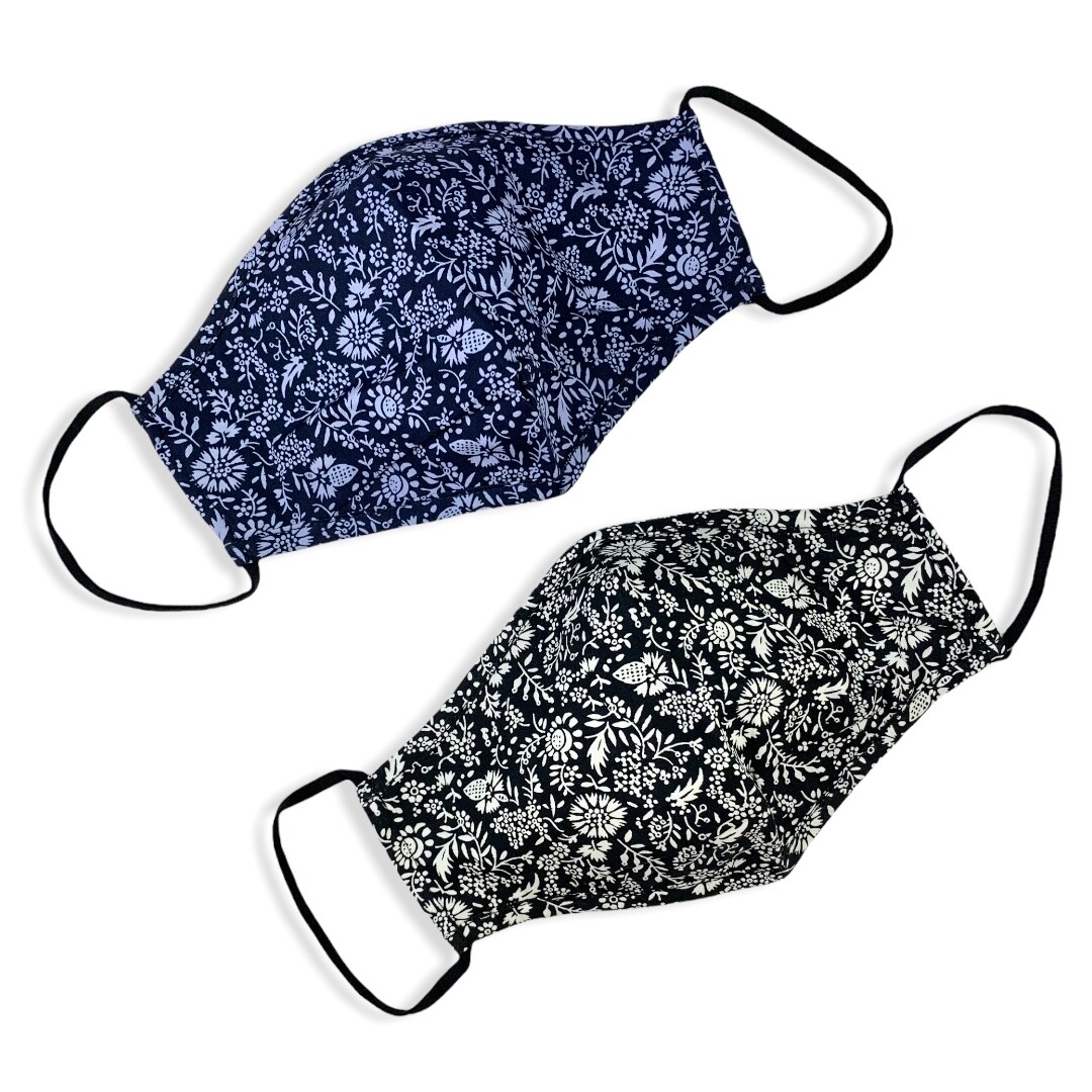

Набор многоразовых масок унисекс YoSocks 1350 синий/черный, 1350