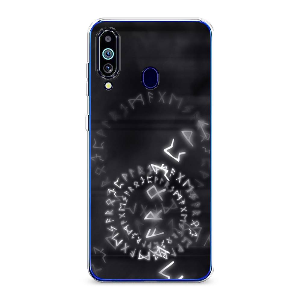 

Чехол на Samsung Galaxy M40 "Руны", Серый;черный, 28750-3