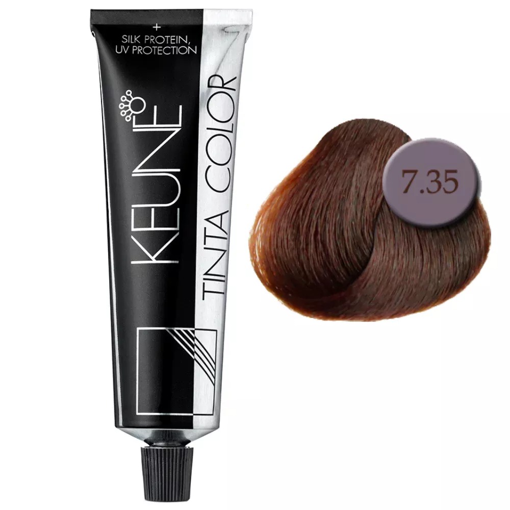 Краска для волос Keune Tinta Color 7.35 Средний шоколадный блондин, 60 мл be hair be color 12 minute chestnut brown краска для волос тон 4 7 средний шатен шоколадный 100 мл