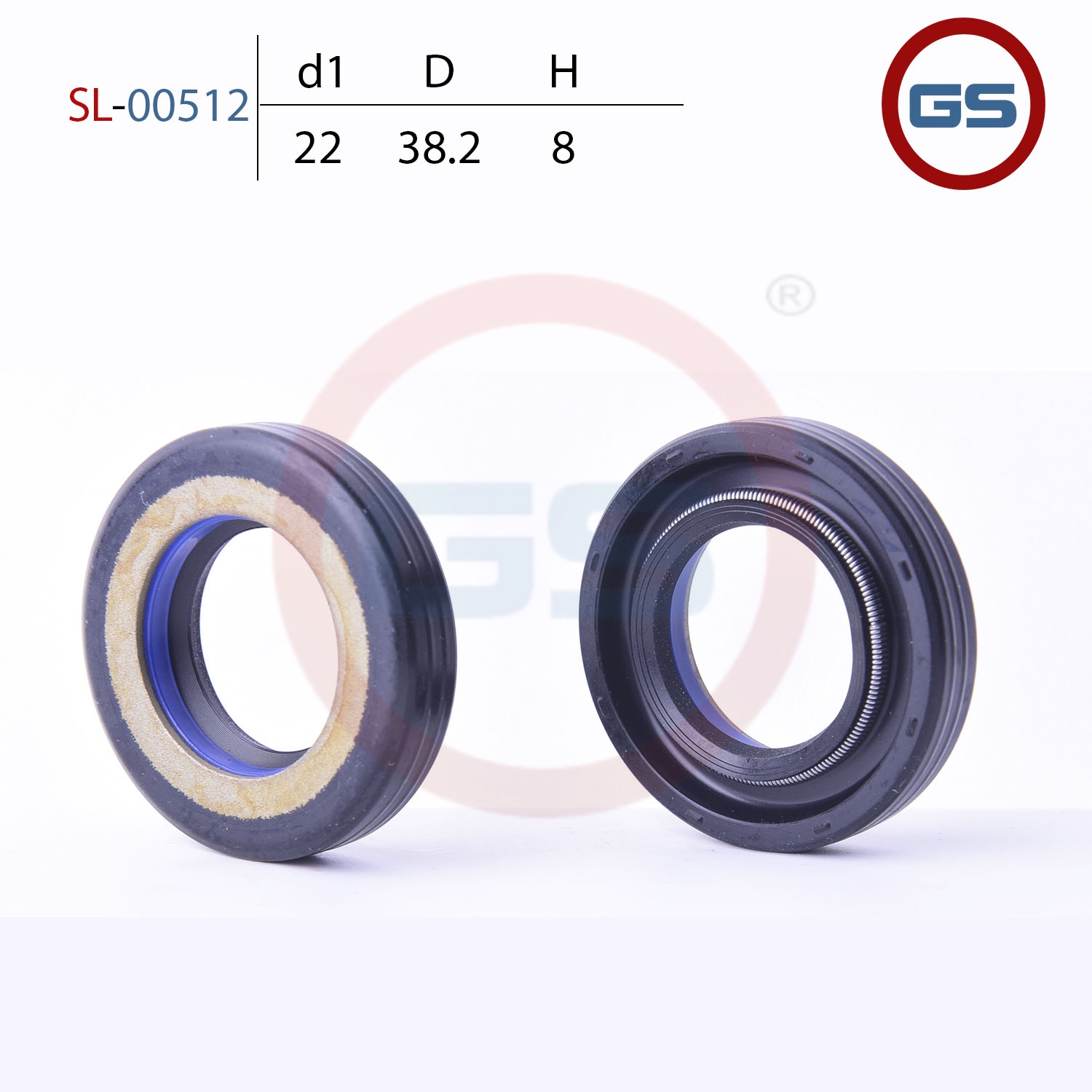 

Сальник рулевой рейки 22*38.2*8 (7V1) GS SL-00512