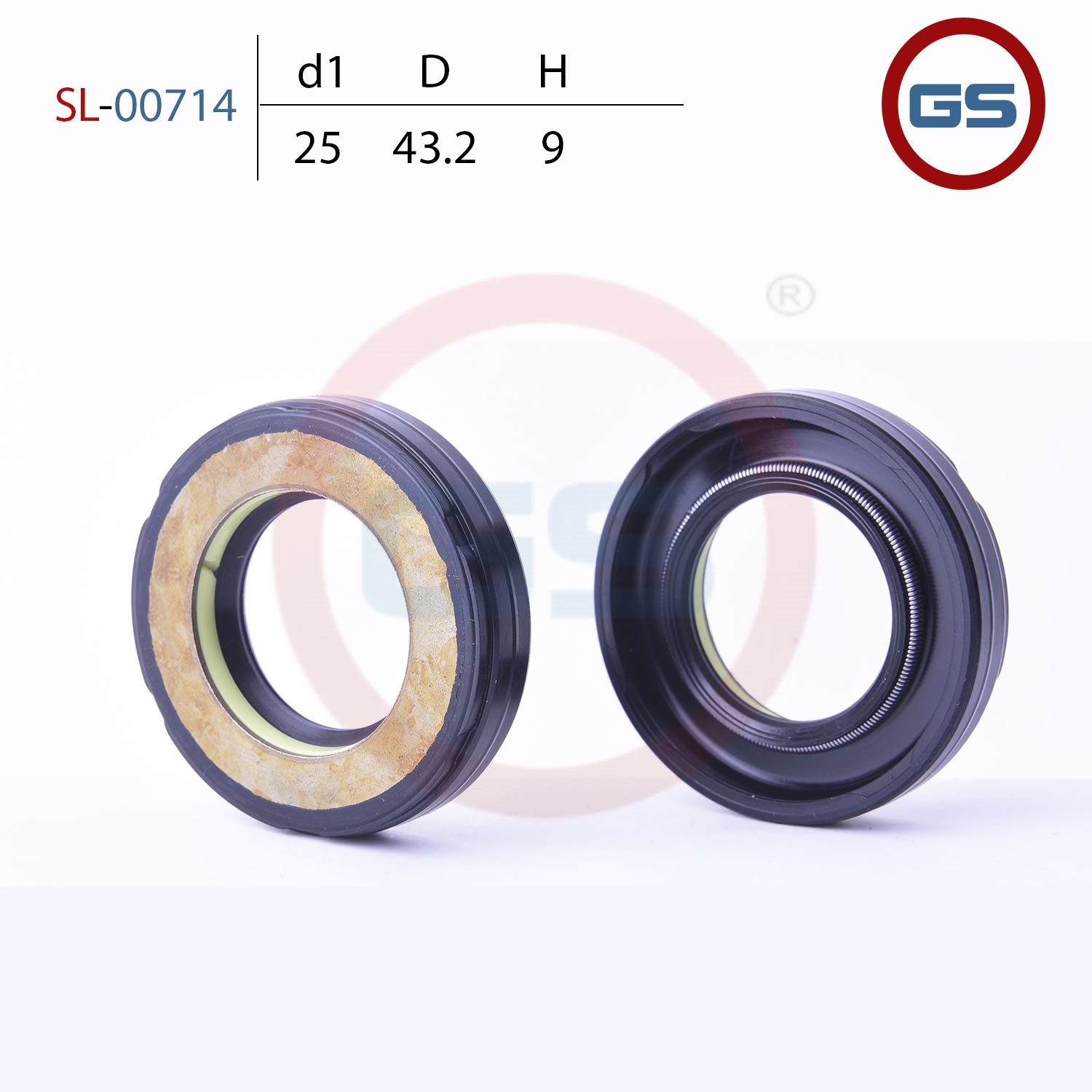 

Сальник рулевой рейки 25*43.2*9 (7V1) GS SL-00714