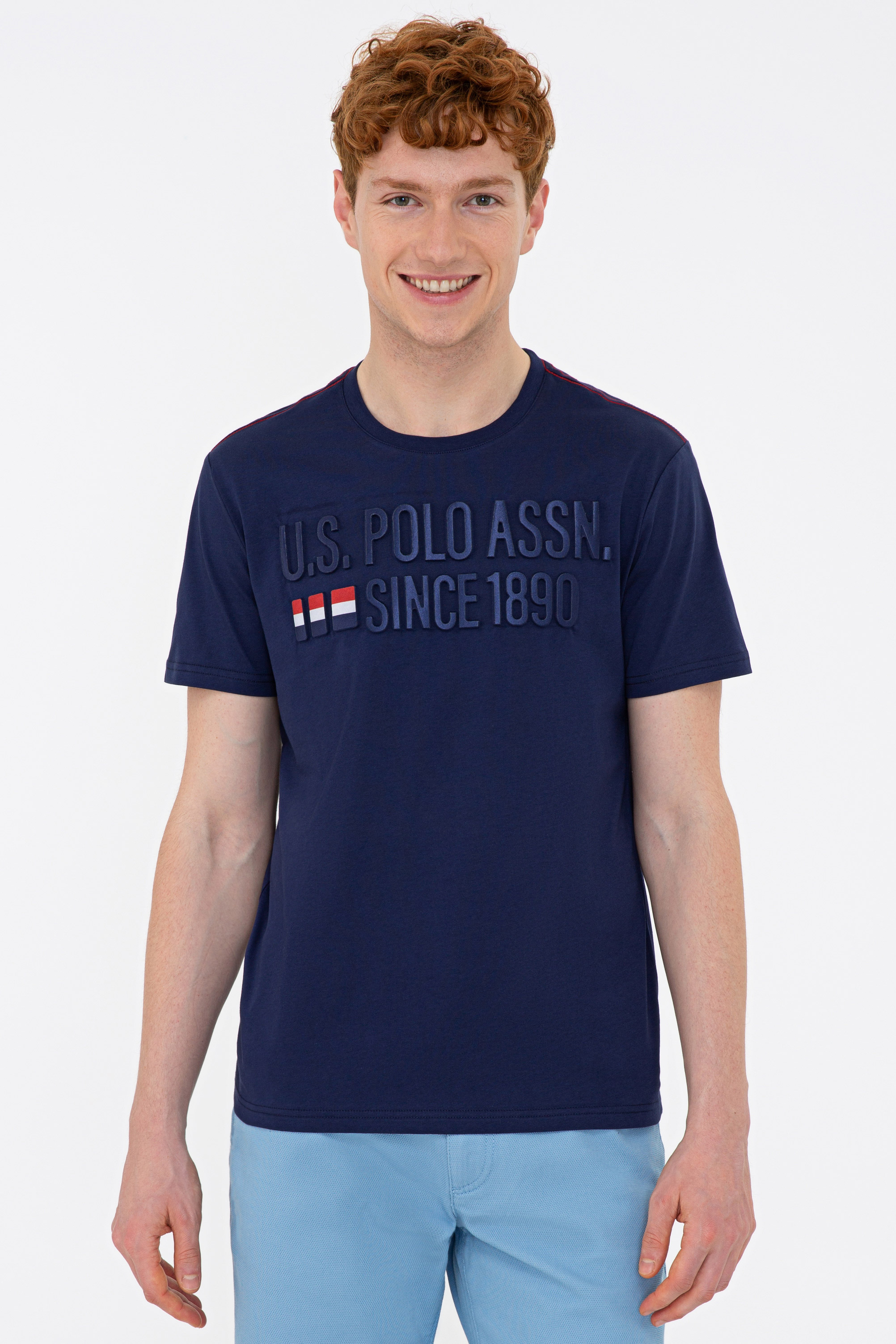 

Футболка мужская U.S. POLO Assn. G081SZ0110LIRE синяя S, G081SZ0110LIRE