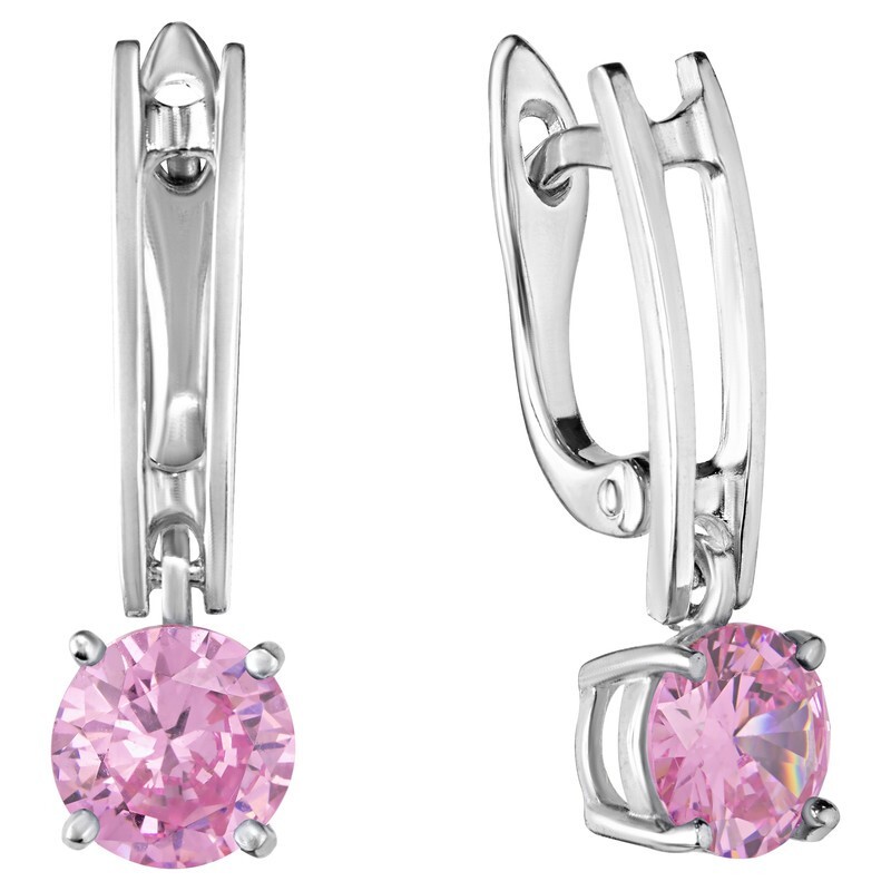 

Серьги из серебра с кристаллом ювелирным LAZURIT-ONLINE 8245PD, 8245PD
