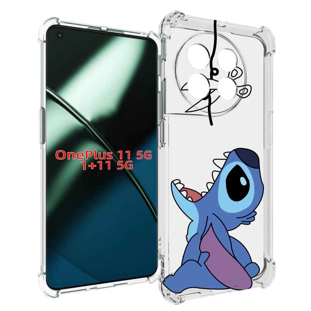 

Чехол MyPads стич-с-ножницами для OnePlus 11, Прозрачный, Tocco