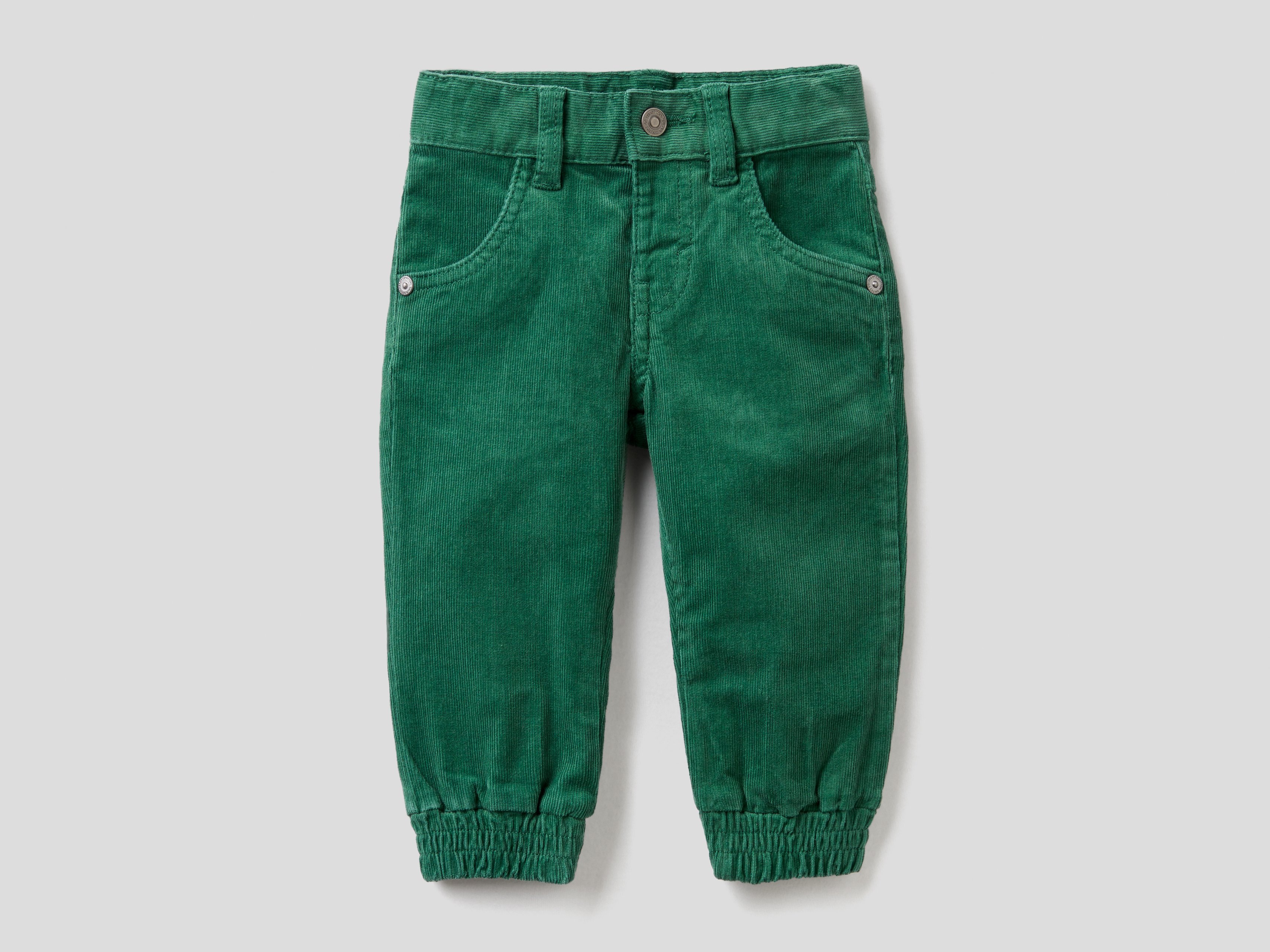 

Брюки для мальчиков Benetton цв. зеленый р.86, 21A_4AD557MB0