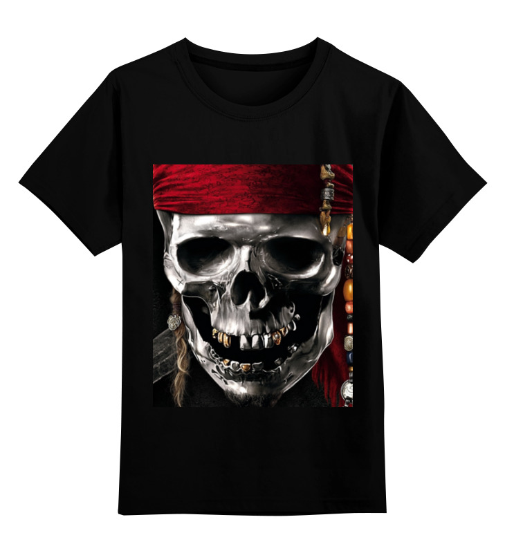 

Футболка детская Printio Пираты карибского моря цв. черный р. 140, Пираты карибского моря