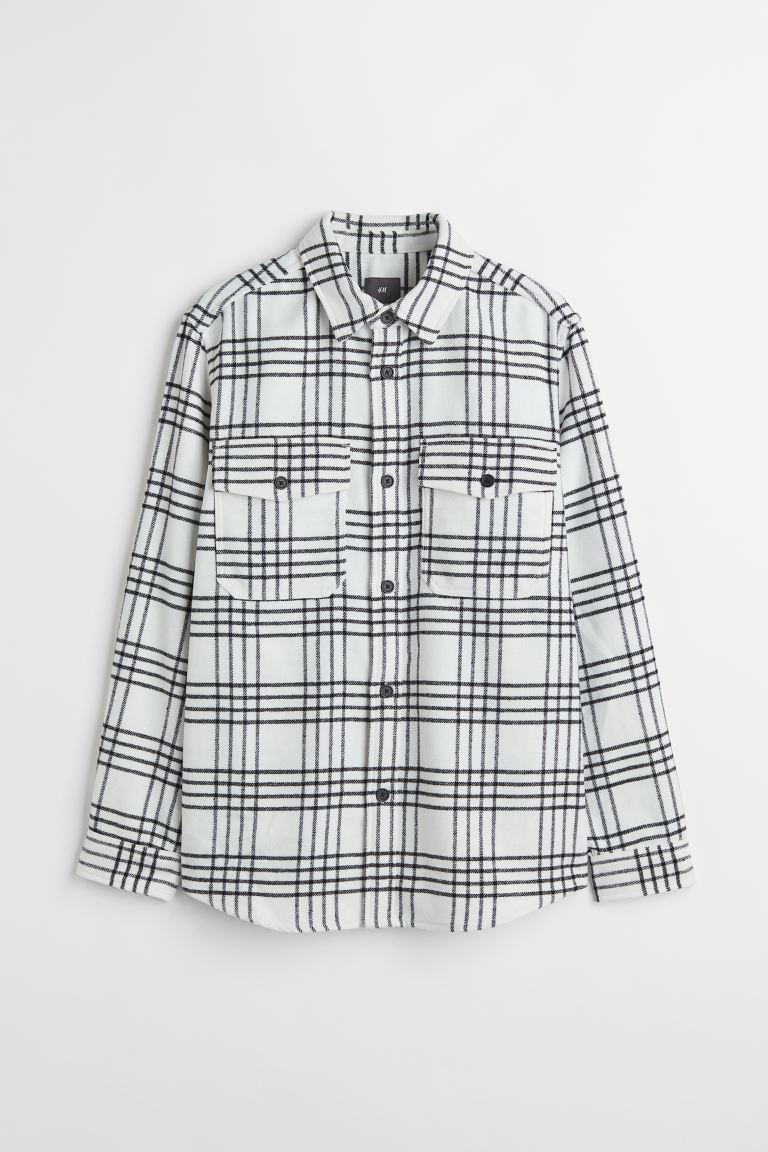 

Рубашка мужская H&M 0875217023 белая L (доставка из-за рубежа), Белый, 0875217023