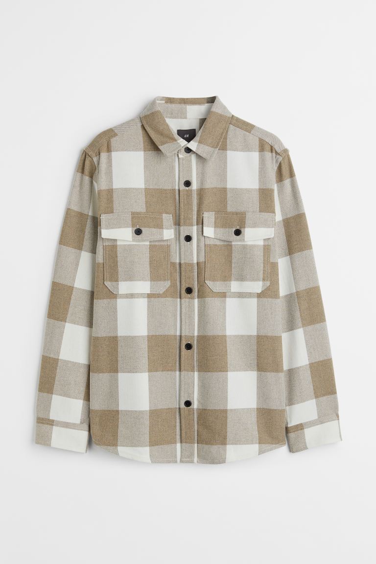 

Рубашка мужская H&M 0875217024 бежевая XS (доставка из-за рубежа), 0875217024