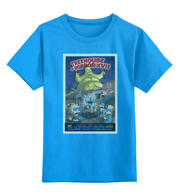 

Футболка детская Printio Simpsons / симпсоны цв. голубой р. 140, Simpsons / симпсоны
