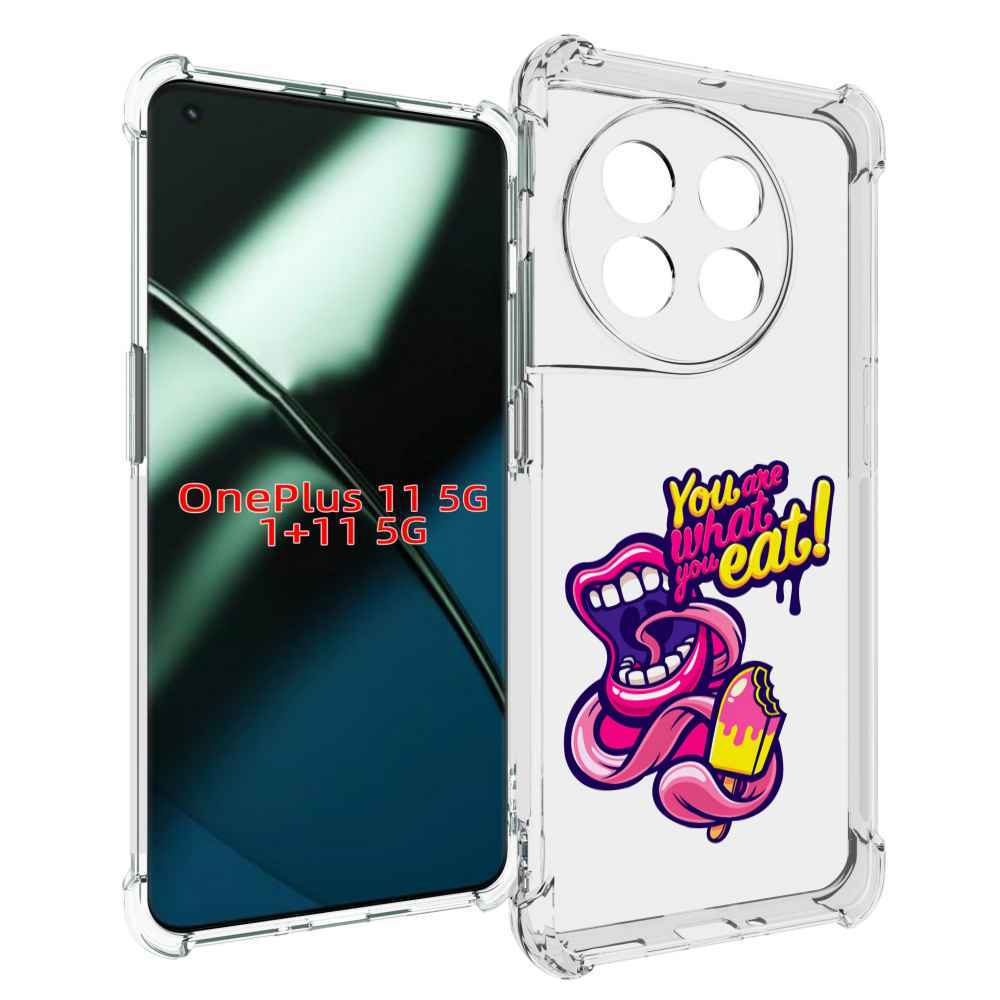 

Чехол MyPads ты-то-что-ты-ешь для OnePlus 11, Прозрачный, Tocco