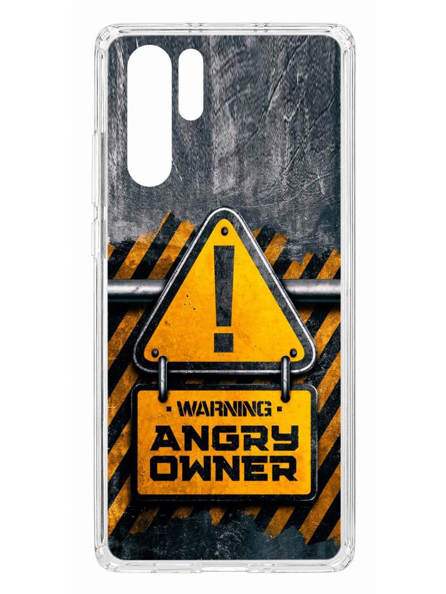 фото Чехол для huawei p30 pro kruche print angry owner кruче