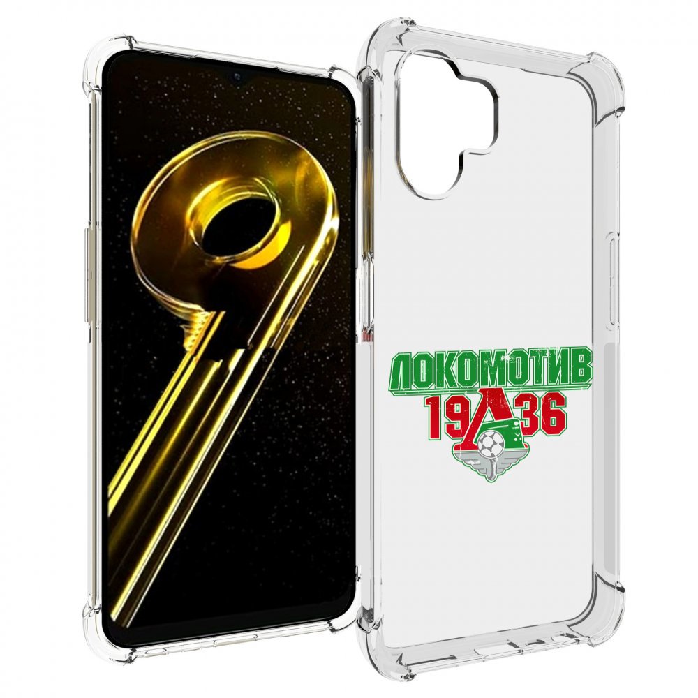 

Чехол бампер MyPads ФК локомотив 1936 для Realme 10 5G противоуд..., Прозрачный, Tocco