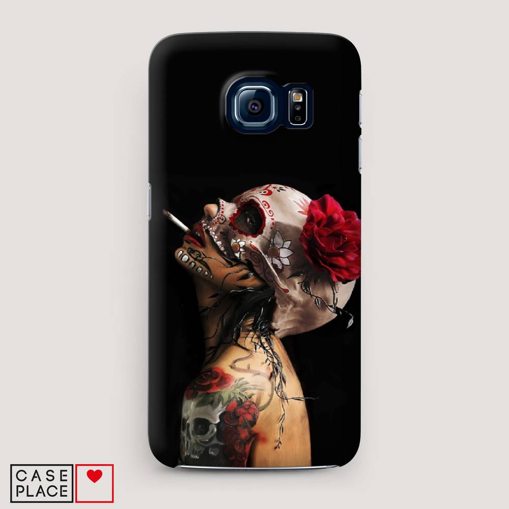 

Чехол Awog "Девушка с черепом" для Samsung Galaxy S6, 24320-7