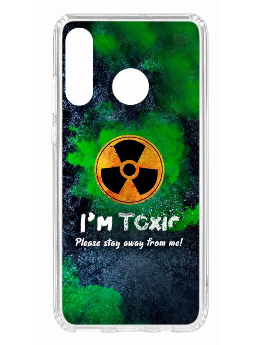 фото Чехол для huawei p30 lite kruche print toxic кruче