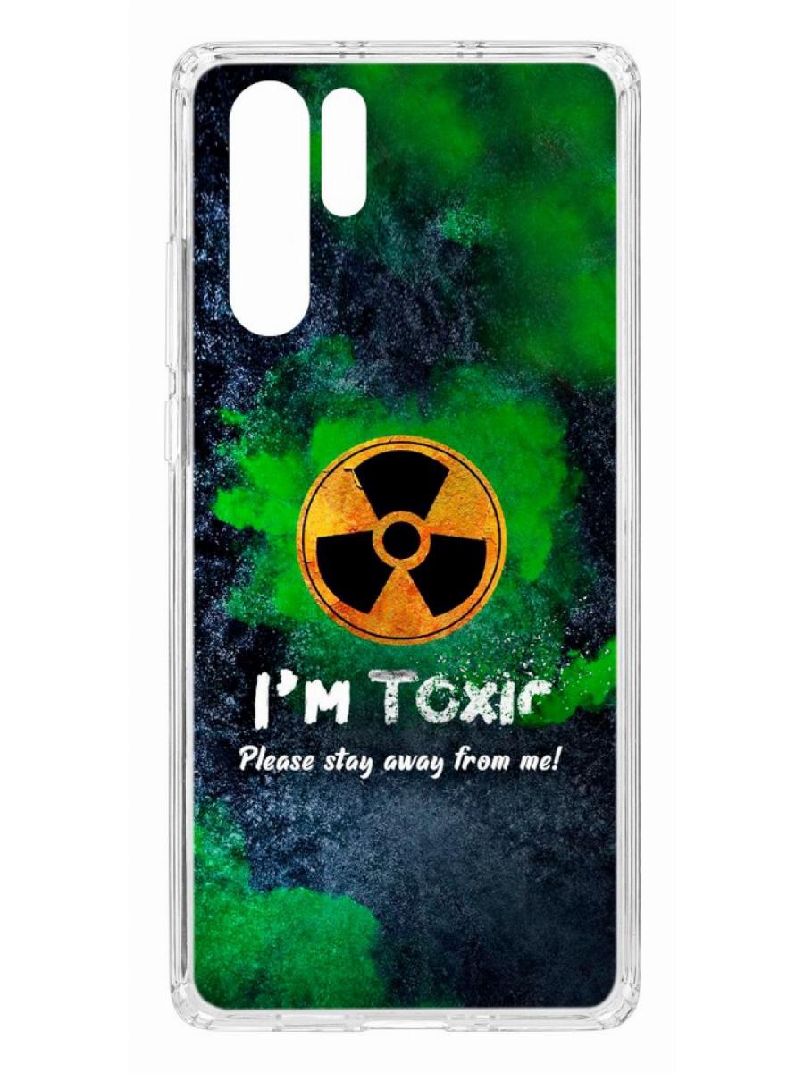 фото Чехол для huawei p30 pro kruche print toxic кruче