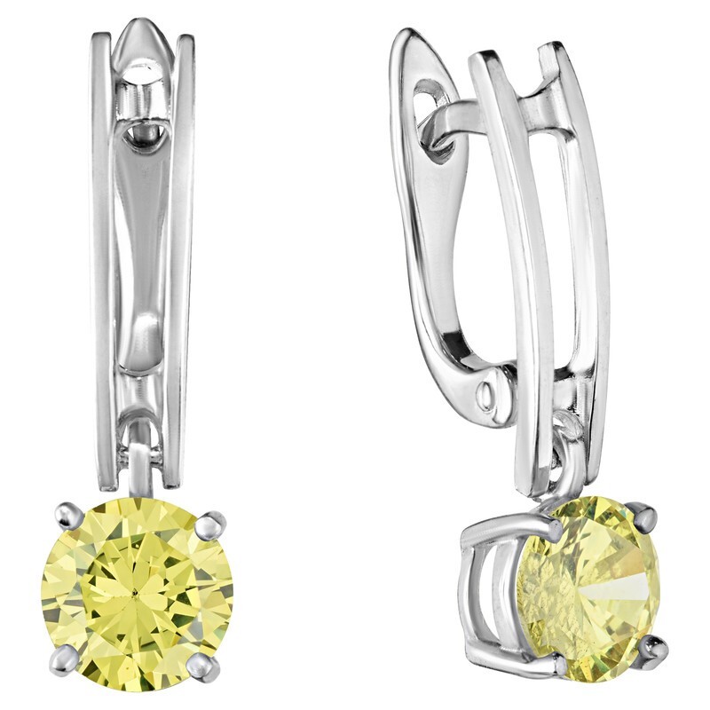 

Серьги из серебра с кристаллом ювелирным LAZURIT-ONLINE 8247AG, 8247AG