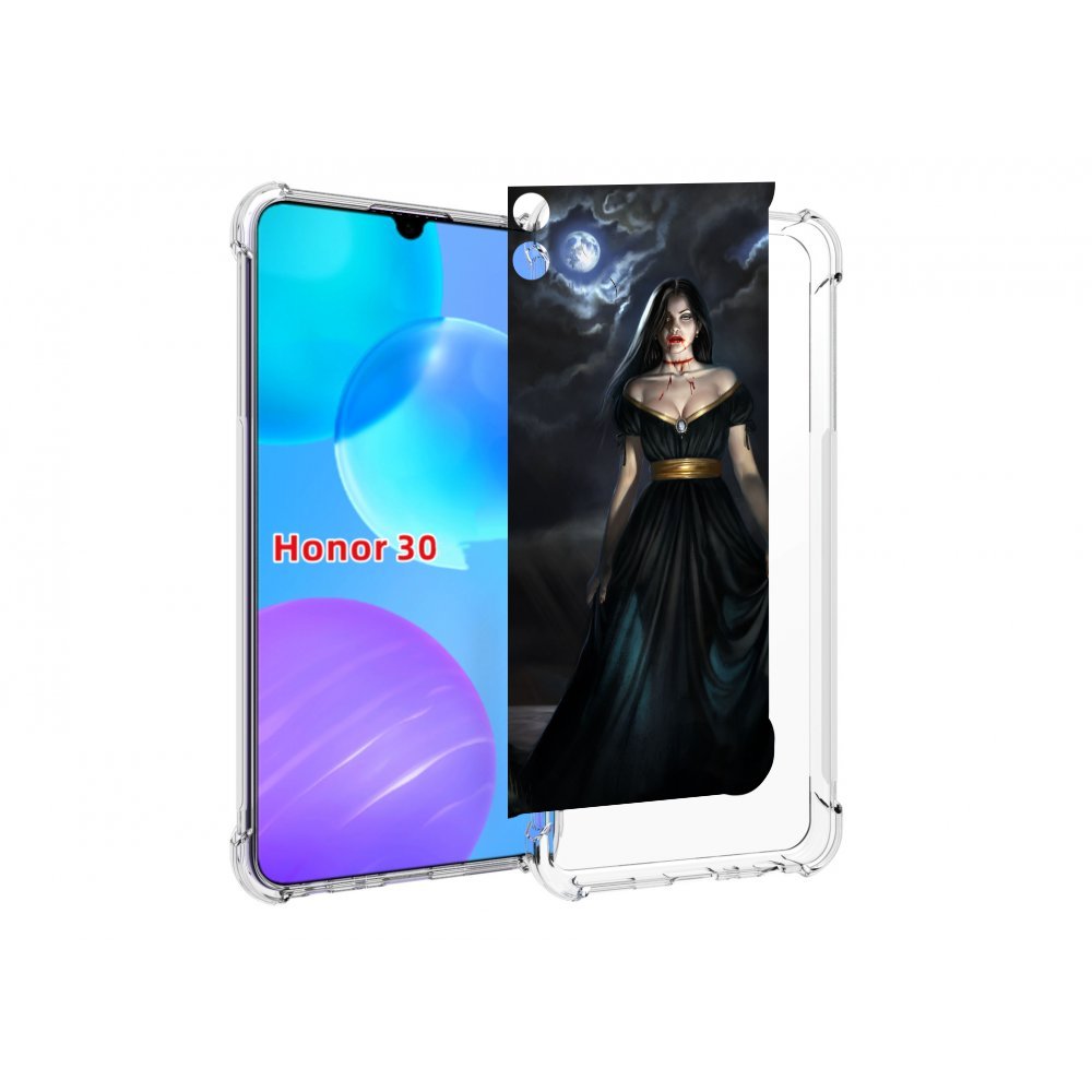 

Чехол MyPads девушка с порезом на горле женский для Huawei Honor 30 Lite, Tocco