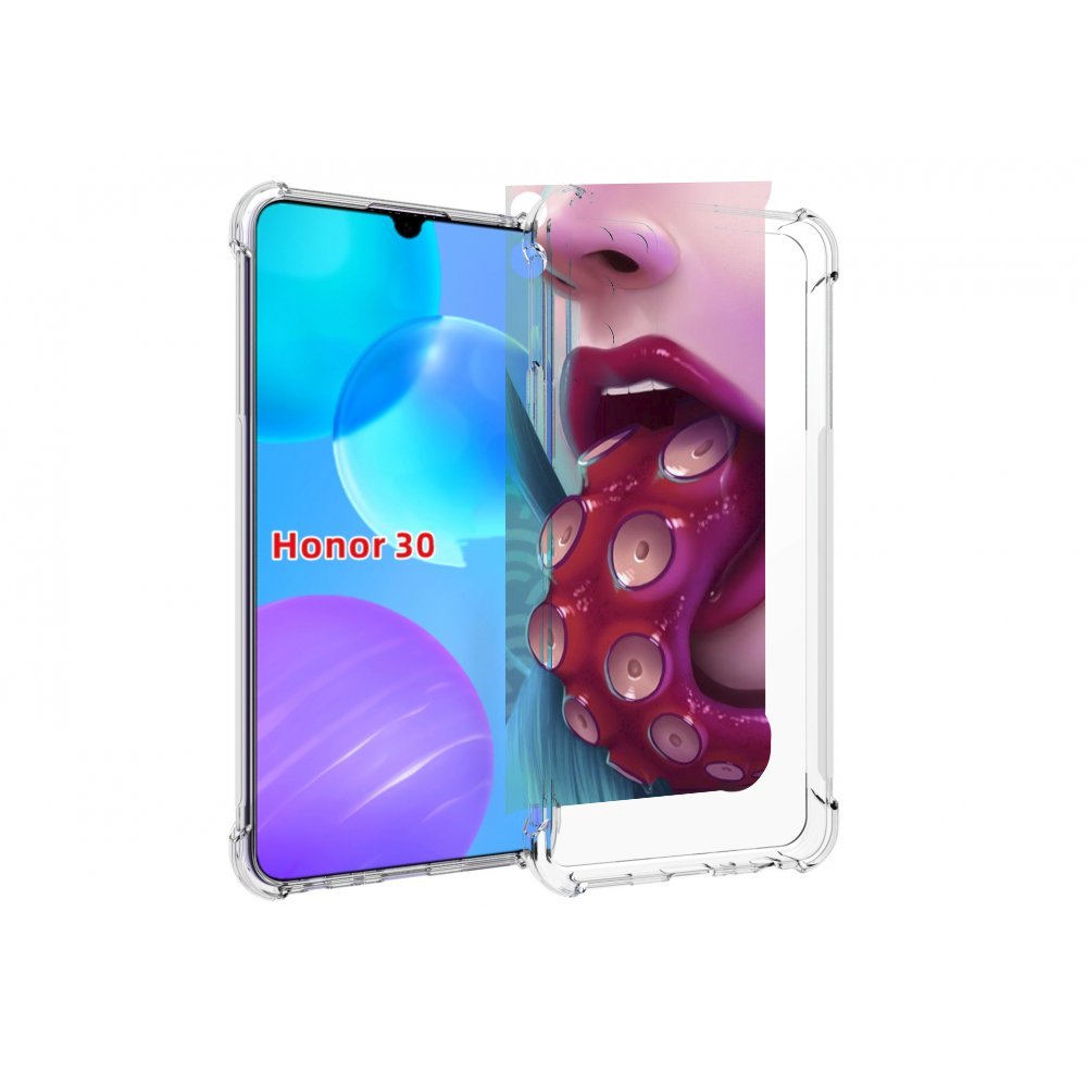 

Чехол MyPads девушка с щупальцой женский для Huawei Honor 30 Lite, Tocco