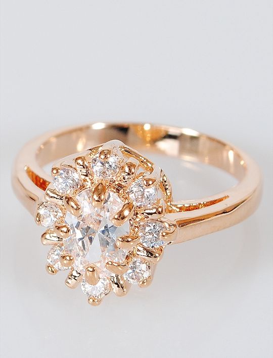 

Кольцо из бижутерного сплава р. 19 Lotus Jewelry 39R-39wz, хрусталь/циркон, 39R-39wz