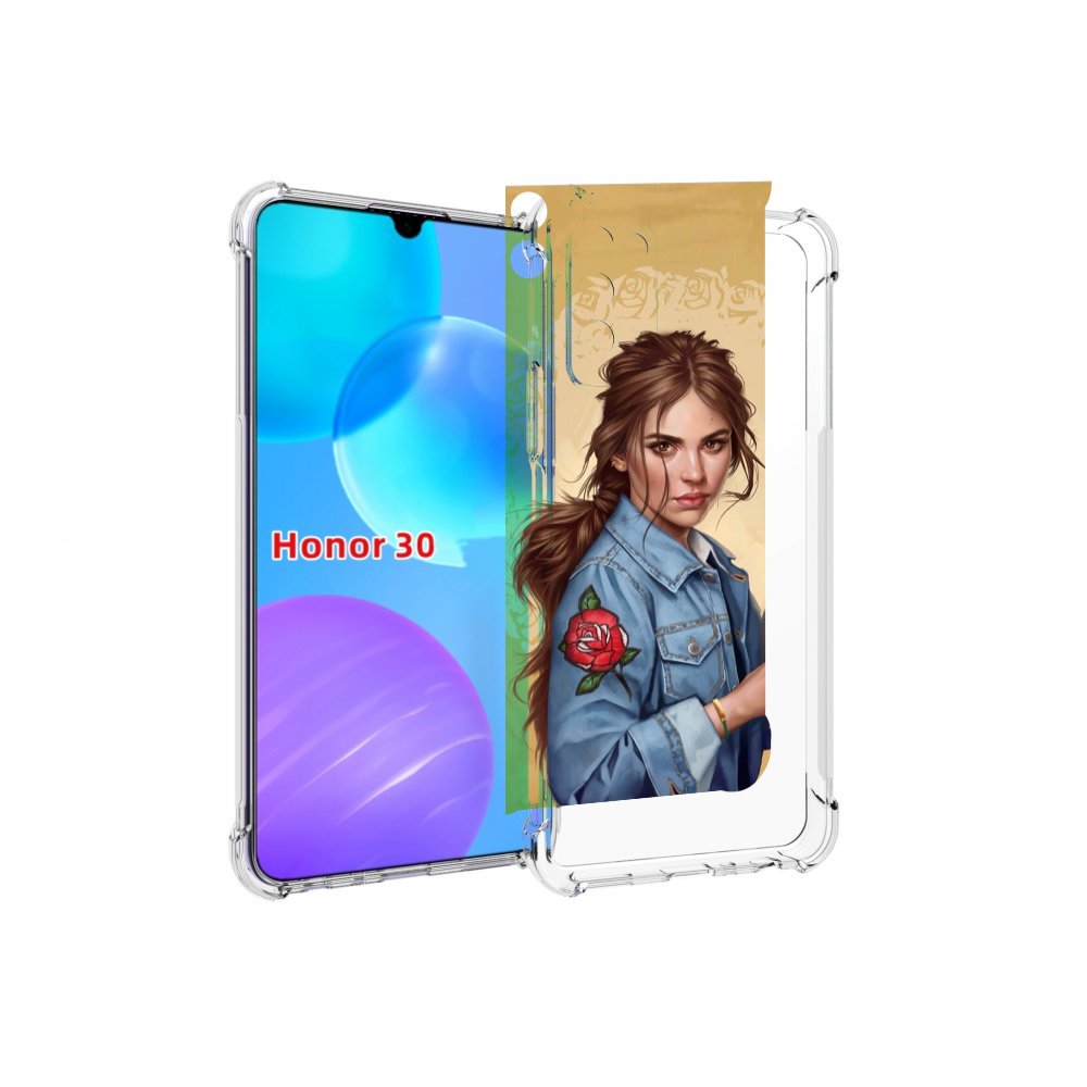 

Чехол MyPads девушка-в-бежевом-фоне для Huawei Honor 30 Lite, Tocco