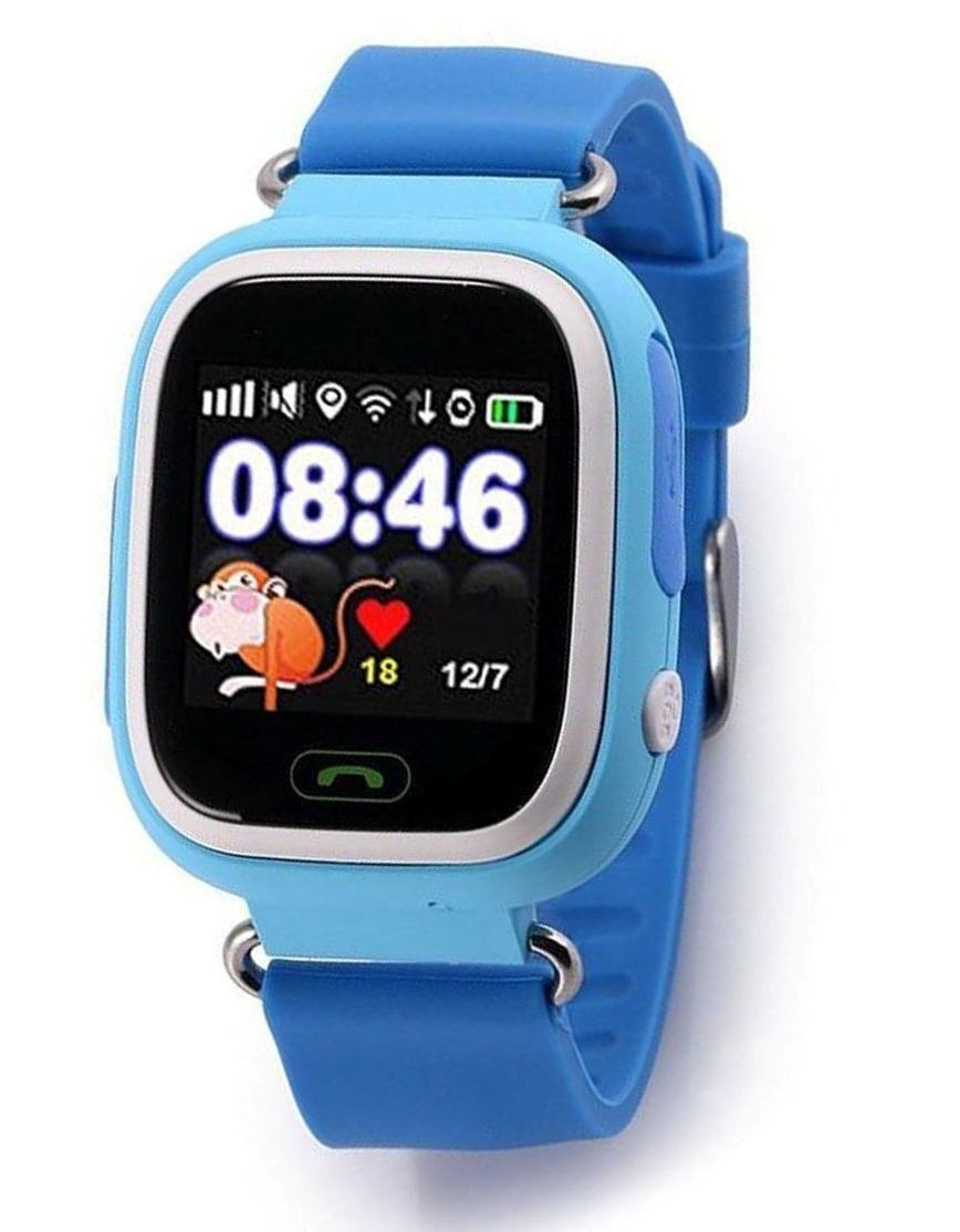 фото Умные детские часы smart watch q90, голубой