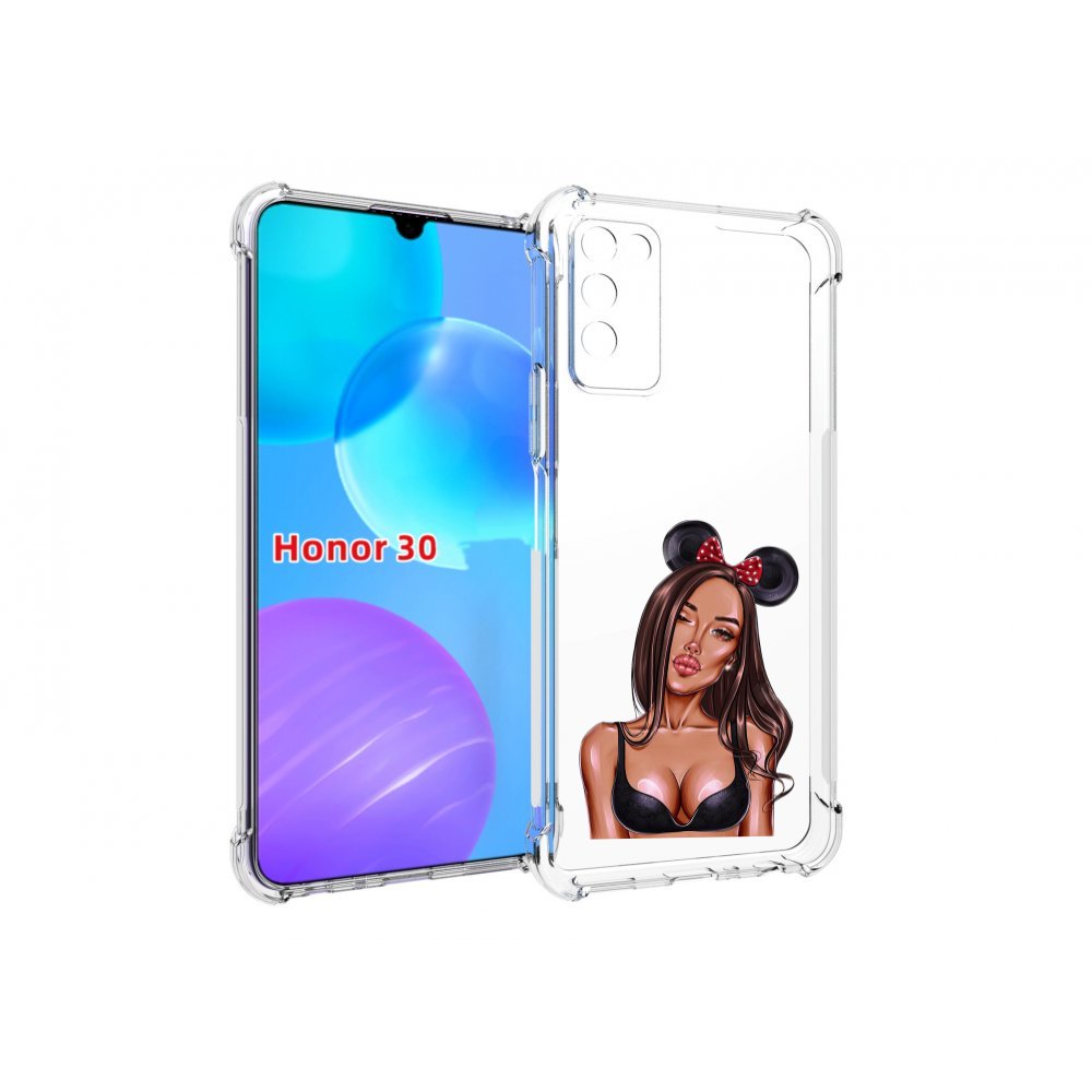 

Чехол MyPads девушка-в-купальнике-с-ушками женский для Huawei Honor 30 Lite, Tocco