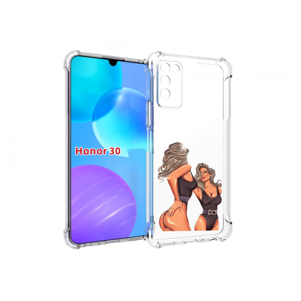 

Чехол MyPads девушка-в-купальнике-черном женский для Huawei Honor 30 Lite, Tocco