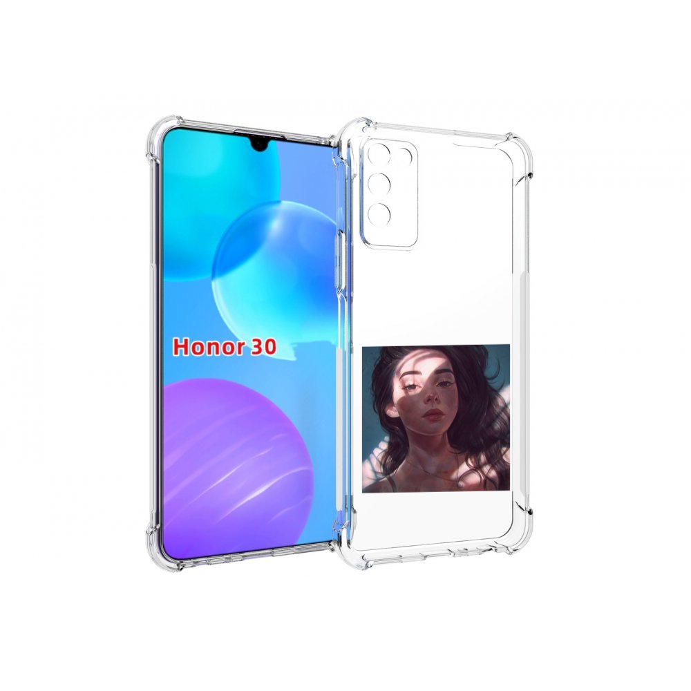 

Чехол MyPads девушка-в-лучах женский для Huawei Honor 30 Lite, Tocco