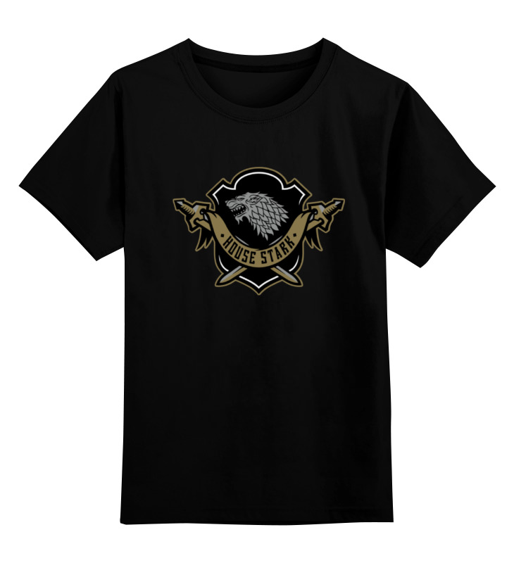 

Футболка детская Printio House stark цв. черный р. 140, House stark