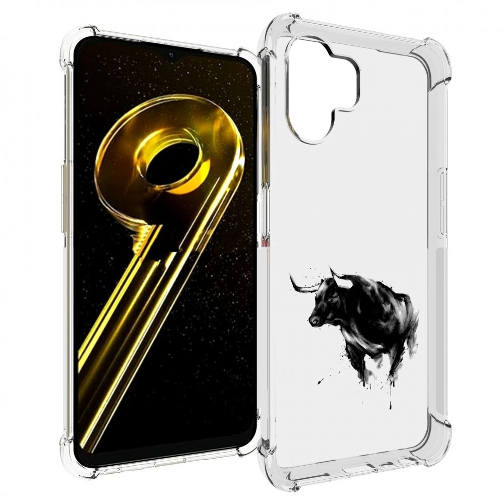 

Чехол бампер MyPads бык для Realme 10 5G противоударный, Прозрачный, Tocco
